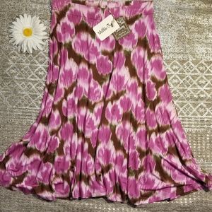 Matilda Jane Womens Midi Print Skirt size S